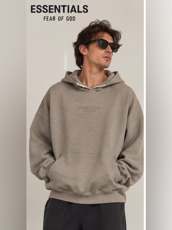 Fear of God Other - Fear of God ESSENTIALS Taupe Hoodie Pullover Size S